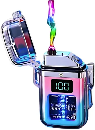 15 Years Warranty Electric Dual Arc Lighter with Flashlight – Waterproof