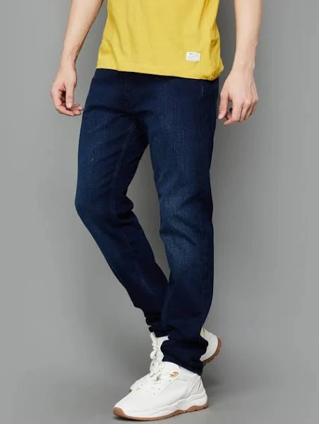 Men's Slim Straight Fit Mid Rise Jeans - 30