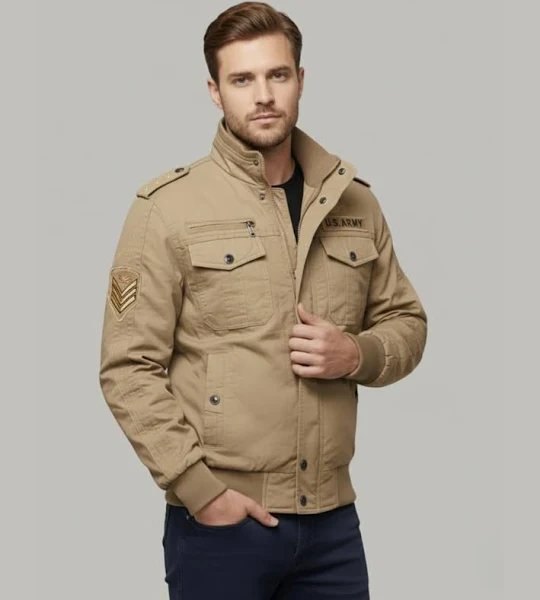 Men's Imported Cargo Winter Jacket - XL