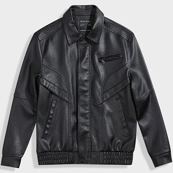 Men's Relaxed Fit Solid Casual Bomber Jacket -XL