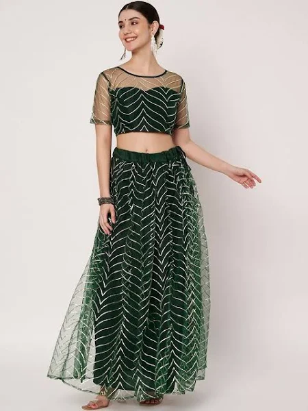 Women Embroidered Crop Top