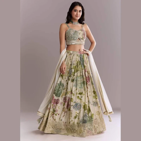 Elegant Floral Lehenga