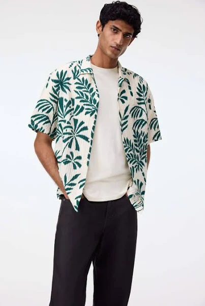 Regular Fit Textured Resort Shirt