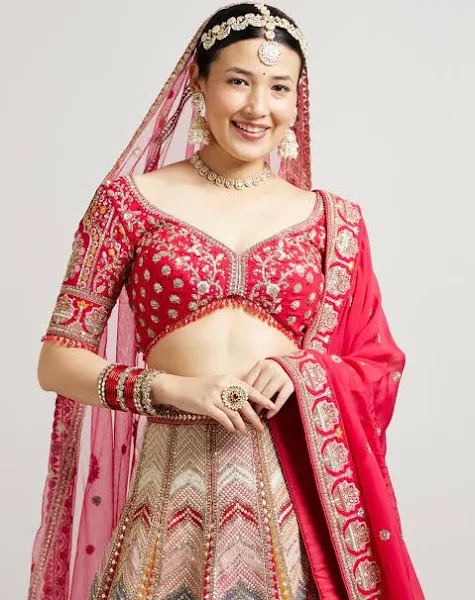 Radiant Bridal Art Silk Bridal Lehenga