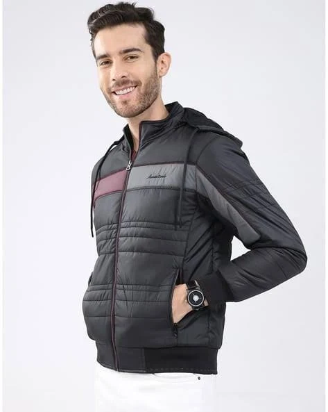 Men Regular Fit Jacket For Men (Black, XXL)